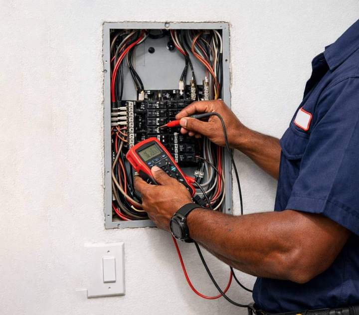 Installations et dépannages électriques quotidiens.